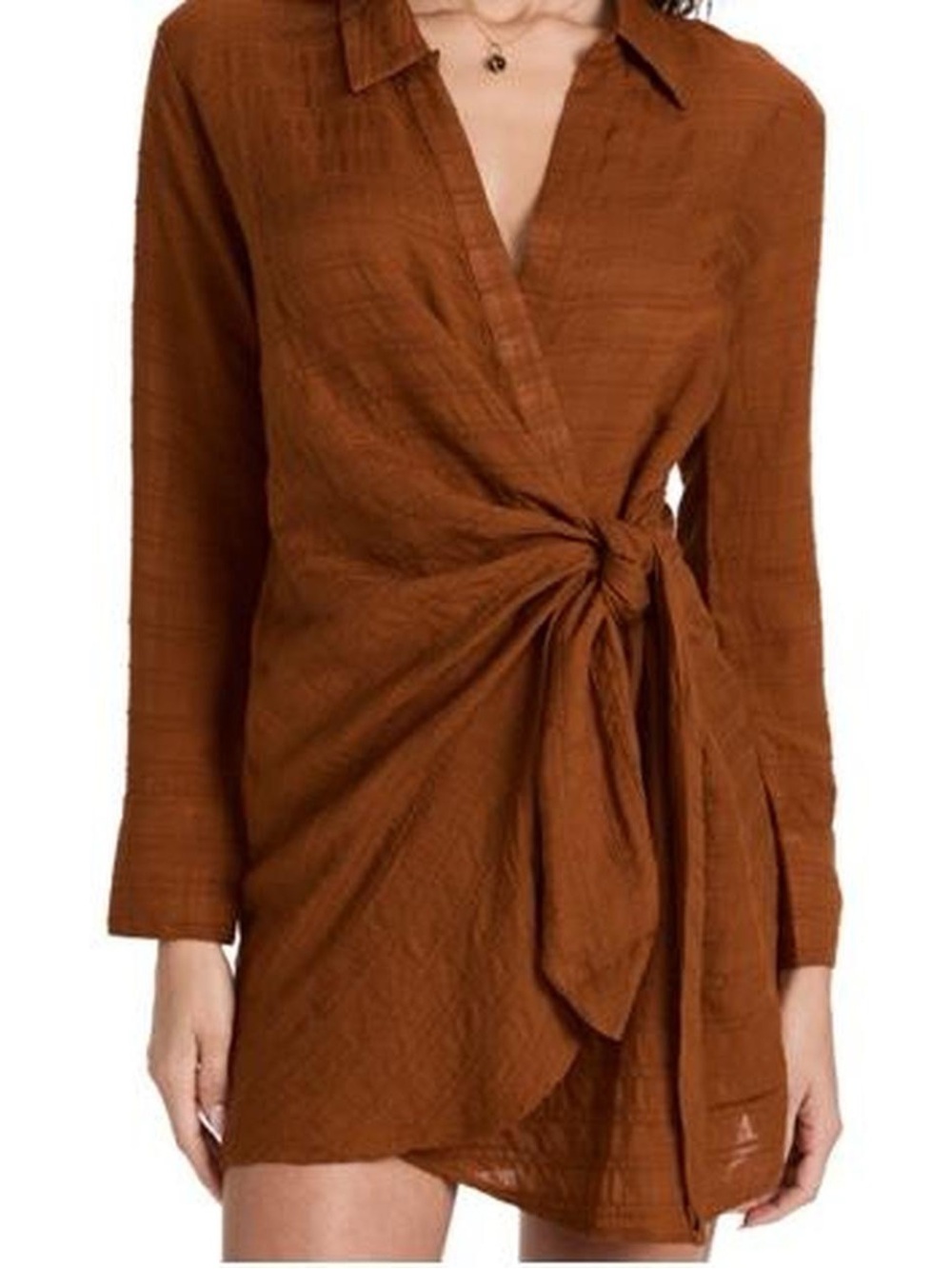 brown wrap dress - L Space